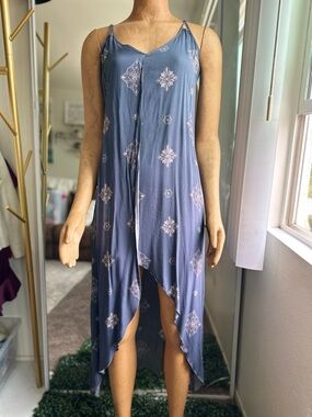 marlo beige multi print wrap dress A-Line Tulle Dress | Double V-Neck Wedding Dress with Appliques Shoulder